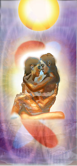 Bij liefdespartners - stellen - kan de energie door ademen (pranayam) totaal met elkaar versmelten
